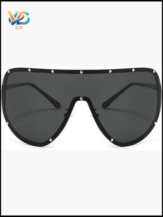 Oversized Vintage Sunglasses Polarized UV400 Shield Goggle Eyewear Unisex main image 5